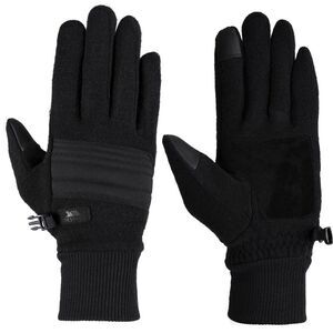 Trespass Mens Douglas Leather Ski Gloves / Black
